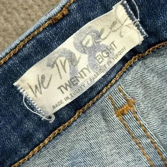 We The Free by Free People Womens Riley High Rise Back Seam Skinny Jean Size 28 - Picture 7 of 7